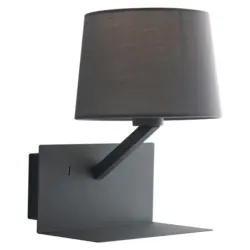 Wandleuchte Ciak 1-Flammig Kippschalter + USB-Anschluss