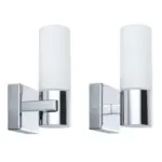 Möbelix Wandleuchte Gemini 2-flammig 2er-Set Milchglas