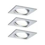 Möbelix Deckenleuchte 3er-set B: 8,4 Cm, Dimmbar, Rechteckig