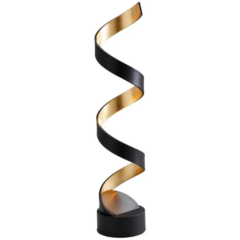 Tischlampe Helix Schwarz/ Goldfarben
