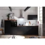 Möbelix Küchenzeile Jazz 4 Mit Geräten 320 Cm Schwarz