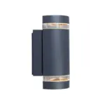 Möbelix Außenwandleuchte Focus 35w Glas Aluminium, Wandmontage