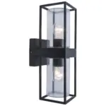 Möbelix Außenwandleuchte Flair 40w Glas Aluminium, Wandmontage