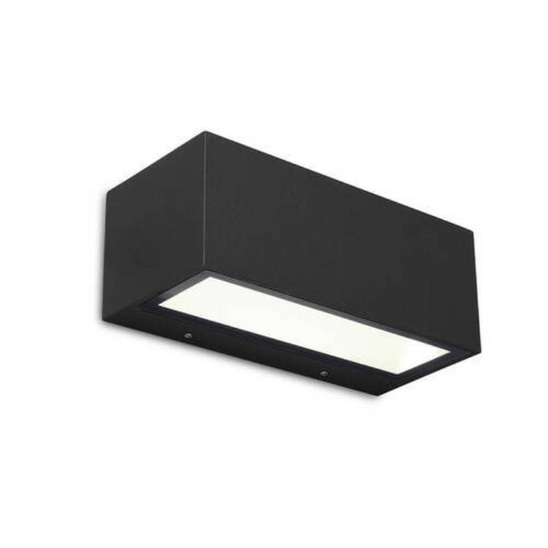 Außenwandleuchte Gemini 20w Glas Aluminium, Wandmontage