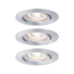 Möbelix Einbauspot Ø 6,6 Cm Alufarben 3 Teilig Kippbar