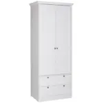 Möbelix Kleiderschrank Mit Schubladen 80cm Landwood 14 Weiß
