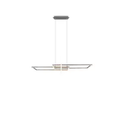 Led-hängeleuchte H: 150 Cm 3-Flammig Höhenverstellbar