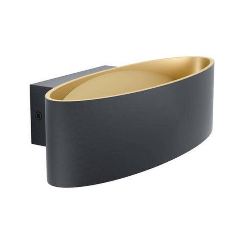 Led-wandleuchte Maccacari 1-Flammig Schwarz/goldfarben