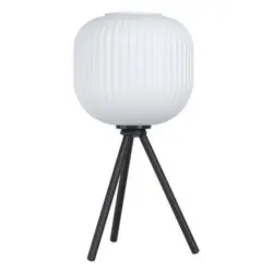 Tischlampe Mantunalle Schwarz/ Weiß Mit Schnurschalter