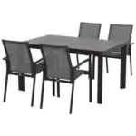 Möbelix Gartenmöbel Set 5-Tlg Aluminium