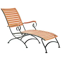 Bäderliege Schlossgarten Eukalyptusholz/Stahl