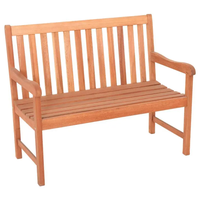 Gartenbank Echtholz 2-sitzer Santos Mit R&uuml;ckenlehne