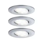 Möbelix Led-deckenleuchte Calla Ø 9 Cm 3er-Set Chromfarben Rund