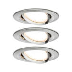 Möbelix LED-Deckenleuchte 3er-Set Ø 8,4 cm, 3-Flammig, Rund