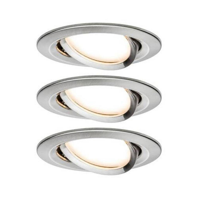 Led-deckenleuchte 3er-set Ø 8,4 Cm, 3-Flammig, Rund