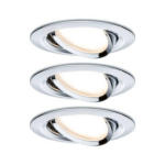 Möbelix LED-Deckenleuchte 3er-Set Ø 8,4 cm, 3-Flammig, Rund