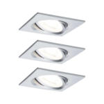 Möbelix LED-Deckenleuchte 3er-Set L: 8,4 cm, Rechteckig