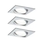 M&ouml;belix Led-deckenleuchte 3er-set L: 8,4 Cm, Rechteckig