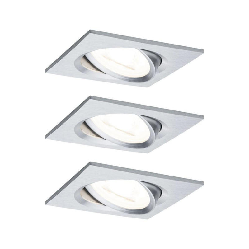 Led-deckenleuchte 3er-set L: 8,4 Cm, Rechteckig