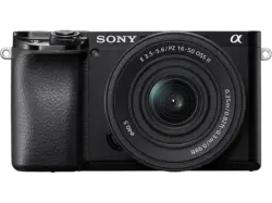 Sony Alpha 6100 Body + E PZ 16-50 mm F3.5-5.6 OSS II APS-C Systemkamera mit Objektiv mm, Schwarz; Systemkamera Set