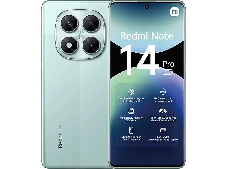 Xiaomi Redmi Note 14 Pro, 5G, 8/256GB, Coral Green