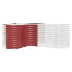 Hochbeet-Erweiterung Vita 858 mit Kurve 80x86x80 cm Rot