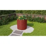 Möbelix Hochbeet Stahl Vita Rund 82,1x85,8,82,1 cm Rot