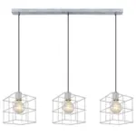 Möbelix Hängeleuchte Merril H: 129 Cm 3-Flammig Zinkfarben