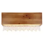 Möbelix Led-wandleuchte, 1-flammig, Mit Holz Und Glasbehang