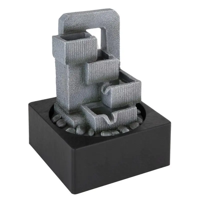 Zimmerbrunnen mit Wasserlauf H: 24 cm Kunststoff