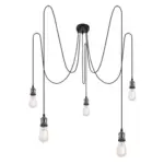 Möbelix Hängeleuchte H: 100 Cm 5-Flammig, Schwarz