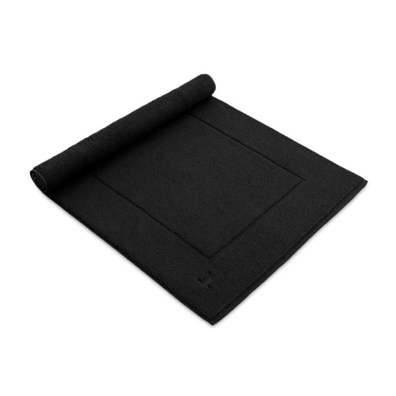 Badematte Basic Schwarz Frottier 60x100 cm