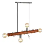Möbelix Hängeleuchte Alice H: 120 Cm 4-Flammig, Rustikal