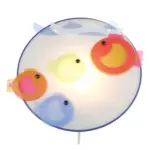 Möbelix Kinderwandleuchte Fische, Schnurschalter L: 25 Cm