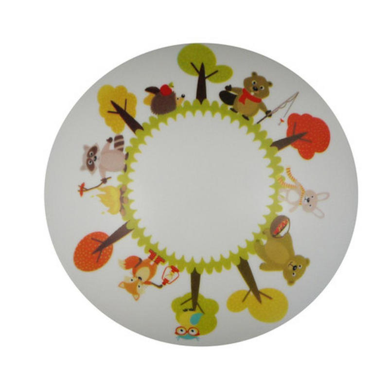 Kinderdeckenleuchte Waldtiere Ø 36 cm Rund Multicolor