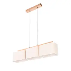 Hängeleuchte Boho H: 130 Cm 3-Flammig, Naturfaser