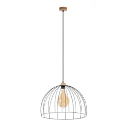 H&auml;ngeleuchte Coop H: 140 Cm 1-Flammig, Echtholz/stahl