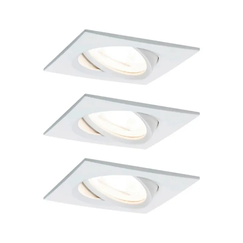 Deckenleuchte 3er-set B: 8,4 Cm, Dimmbar, Rechteckig