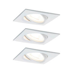 Deckenleuchte 3er-Set B: 8,4 cm, dimmbar, Rechteckig