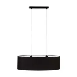 Hängeleuchte Dove H: 125 Cm 2-Flammig, Stahl/schwarz