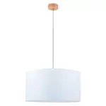 Möbelix Hängeleuchte Dove H: 125 cm 1-Flammig, Echtholz/Stahl