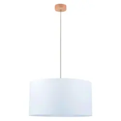 Hängeleuchte Dove H: 125 cm 1-Flammig, Echtholz/Stahl