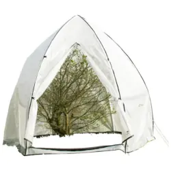 Pflanzenzelt Pergart Hawaii XL Weiß 340x340x280 cm