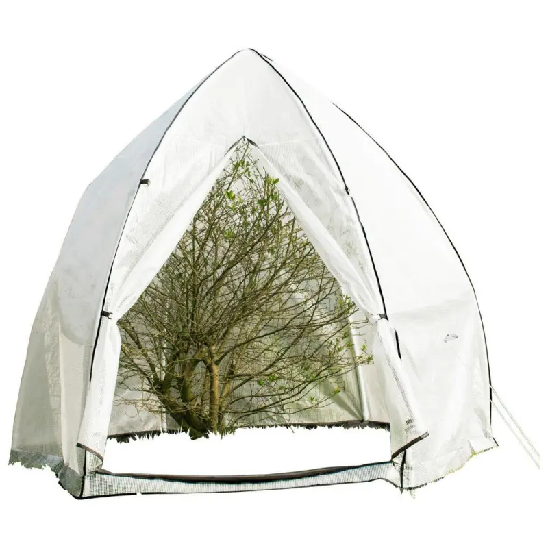 Pflanzenzelt Pergart Hawaii XL Weiß 340x340x280 cm