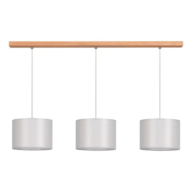 Hängeleuchte Dove H: 120 Cm 3-Flammig, Echtholz/stahl