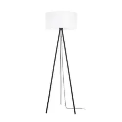 Stehlampe Dove Schwarz/weiß Dreibeinig Mit Schalter