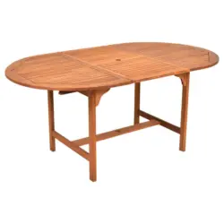 Gartentisch Ausziehbar Echtholz L 120-170 cm