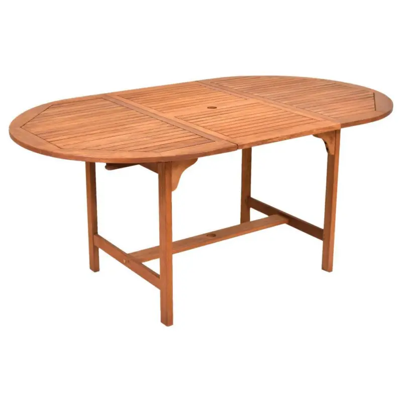 Gartentisch Ausziehbar Echtholz L 120-170 cm