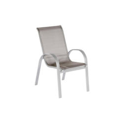 Gartensessel 2er-Set Stapelbar Amalfi Metall/Textil