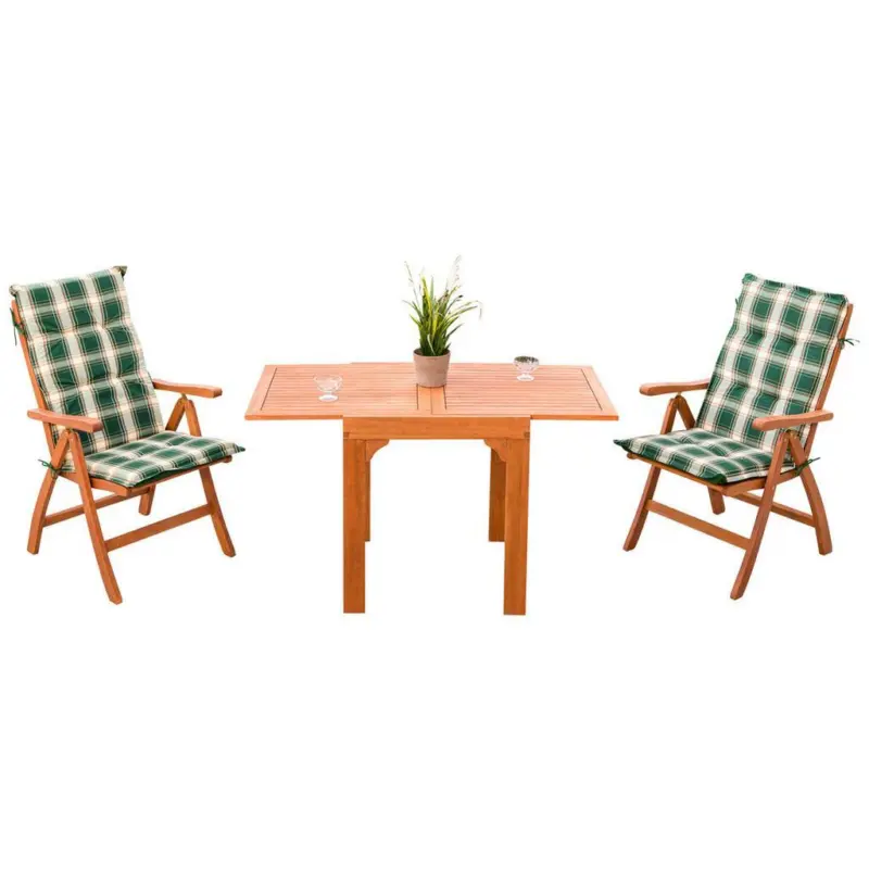 Balkonmöbel Set Maracaibo Eukalyptusholz